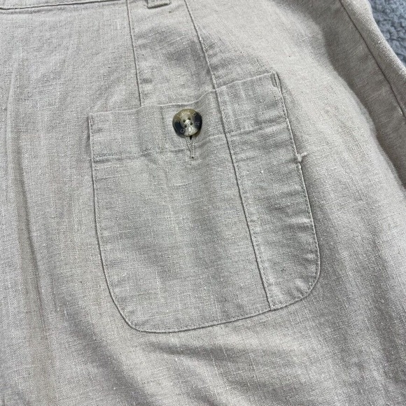 FIELD GEAR Shorts Size 12‎ Vintage Light Tan Shorts Linen Blend New - Picture 3 of 13